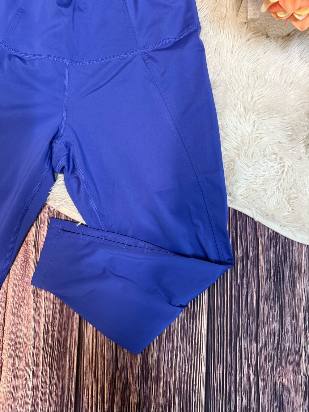 Womens Nike Yoga Move To Zero Pants Leggings Royal Blue - Picture 2 of 4